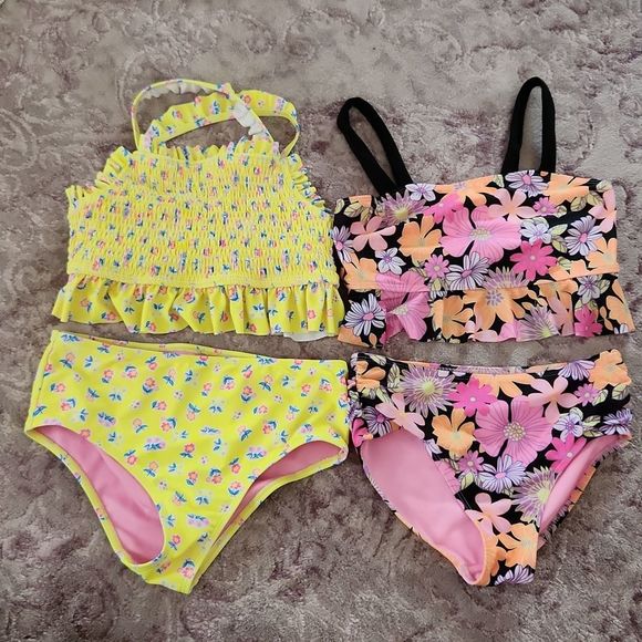 Bundle of girls two piece bathing suit Cynthia Rowley wonder nation - Picture 1 of 6